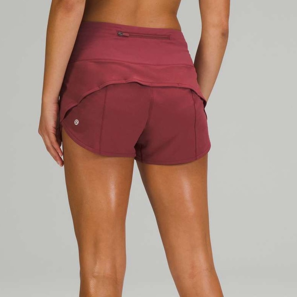 Lululemon Speed Up Low-Rise Lined Short 2.5" - Moss Rose (Pink)